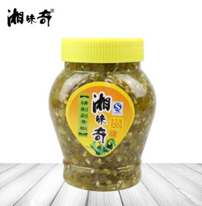 湘味奇剁青椒520g 剁青椒醬下飯拌菜 火鍋蘸料辣椒醬 燉菜調味醬