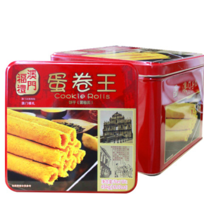 澳門手信特產原味蛋卷王454g糕點零食廠家直發/批發/微商一件代發