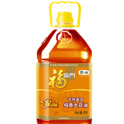 批發(fā)零售 福臨門食用油非轉(zhuǎn)基因大豆油5L家香味純香大豆油直銷