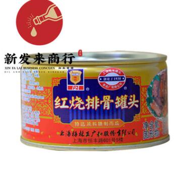 【340g*24罐】梅林紅燒排骨罐頭 蜜汁豬肉食品戶外即食