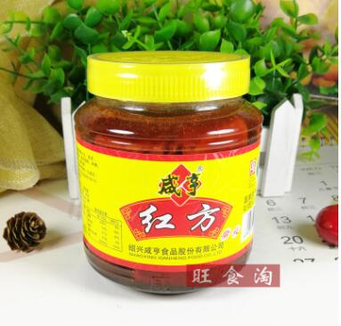 咸亨紅方腐乳500g*12瓶整箱批發紹興特產霉豆腐紅油豆腐乳