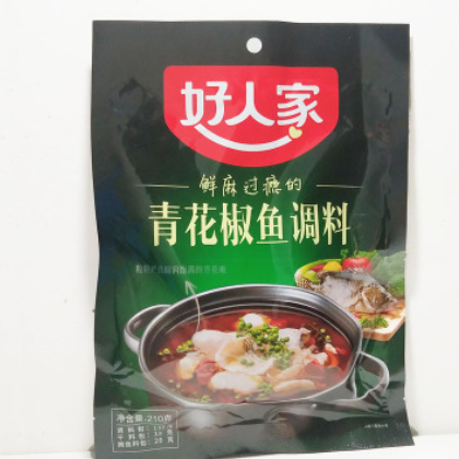 好人家青花椒魚調料210g 40袋/箱 川味麻辣 魚調料