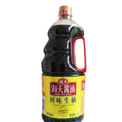 海天鮮味生抽醬油1.9L商用大桶裝悶煮小炒蘸料火鍋正品超值裝調