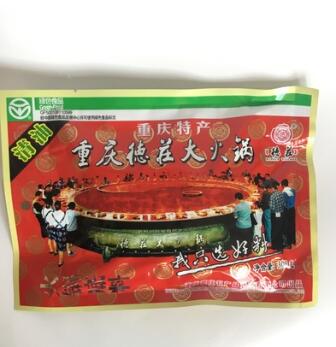 重慶特產德莊清油.中辣.特辣.火鍋底料300g.30袋香辣火鍋麻辣燙