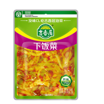 【包郵】吉香居下飯菜黃花什錦鹽菜木耳榨菜豇豆開胃菜106g批發